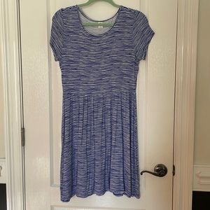 Old Navy blue and white striped dress